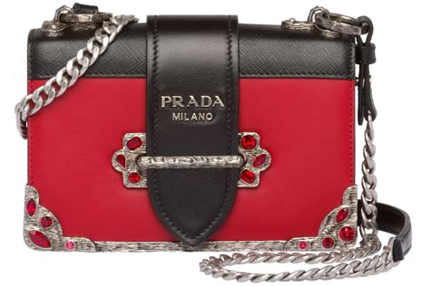 prada cahier crystal chain red|Buy Prada Cahier Accessories .